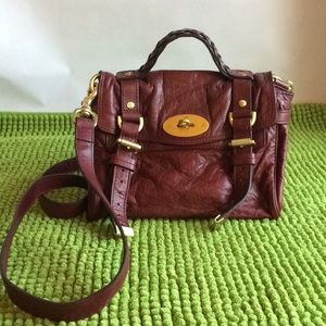 MULBERRY Shrunken Calf Leather Mini Alexa Satchel